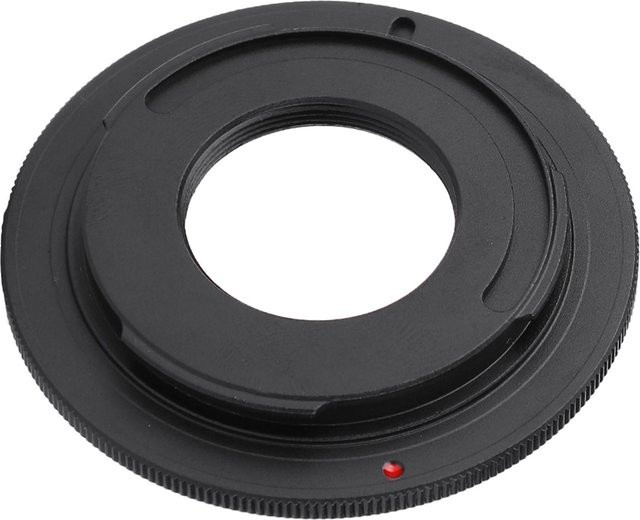 Shoemst M42 C NEX Objektivadapterring aus Aluminiumlegierung für M42 C-Mount Objektive und Sony NEX Kameras, Schwarz - Bild 1