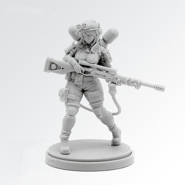 KINGDOM DEATH KD Beauty Soldier Goddess Collection 409, Modellbausatz, Resin, Grau - Bild 1