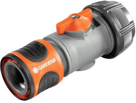 Gardena Regulierstop aus Kunststoff für 19 mm (3/4") und 16 mm (5/8") Schläuche in Grau - Bild 1