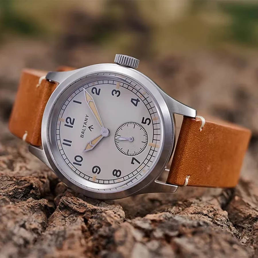 Baltany Armbanduhr Vintage, Quarz, Edelstahl, 39 mm, Herren - Bild 2