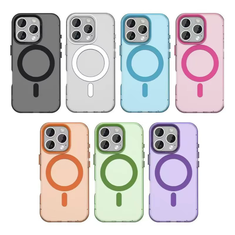 Magnetische Militärschutzhülle für Apple iPhone in Schwarz mit mattiertem Hard Cover und MagSafe-Kompatibilität sowie Kamerarahmen - Bild 4