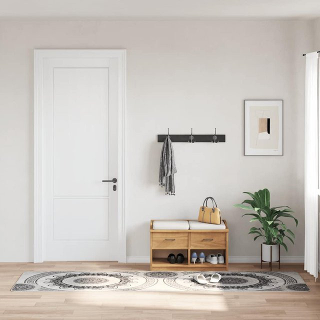 vidaXL Teppich Orientalisch Waschbar und Rutschfest, Mehrfarbig, B: 80 cm, L: 300 cm - Bild 1