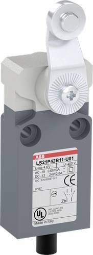 ABB LS21P42B11-U01 Positionsschalter mit Kuppenstößel, 10A, grau, IP67 - Bild 1