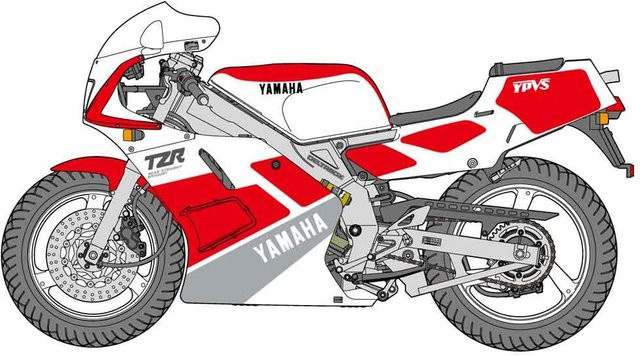 Hasegawa Yamaha Tzr250, Modell, 1:12 - Bild 1