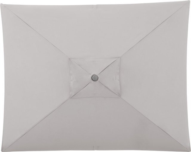 Doppler Sonnenschirm ACT Push Up in Hellgrau mit Aluminiumgestell, B: 250 cm, T: 200 cm - Bild 1
