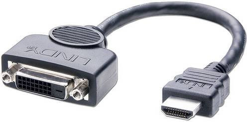 Lindy HDMI auf DVI-D Adapterkabel Schwarz 0,20 m - Bild 1