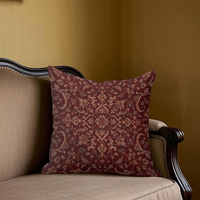 Potdemiel Kissenbezug im Perserteppich-Design, Rot, Jacquard, quadratisch, B/T/H: 45 x 45 x 45 cm - Bild 1
