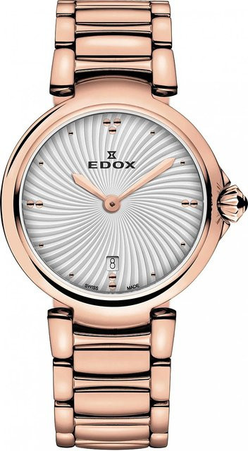 Edox Damenuhr, Quarz, Edelstahl, 29 mm, Silber, 5 ATM - Bild 1