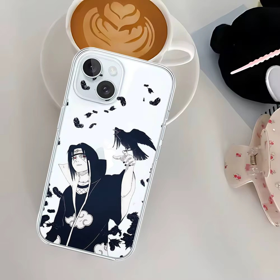 Transparente Itachi Uchiha Handyhülle für Apple iPhone 17 16 15 14 13 12 11 Pro Max Plus Mini - Bild 1