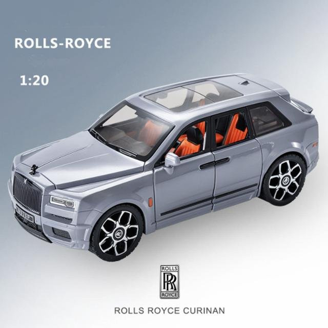 Linyi toy car Rolls Royce Cullinan Off Road SUV, Auto Modell, Metall, 1:20, mit Ton und Licht, ab 14 Jahren - Bild 1