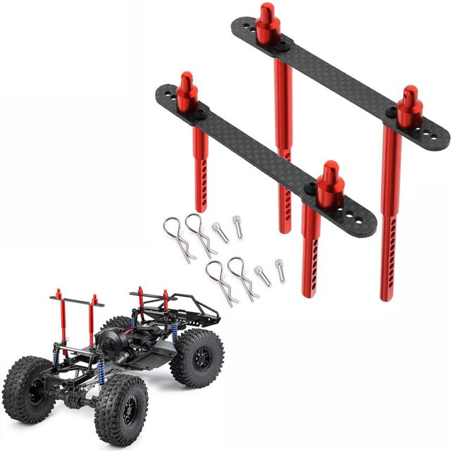 RS RC Car Body Post Mounts Metal Alloy Front and Rear Shell Column 1/10 - Bild 1