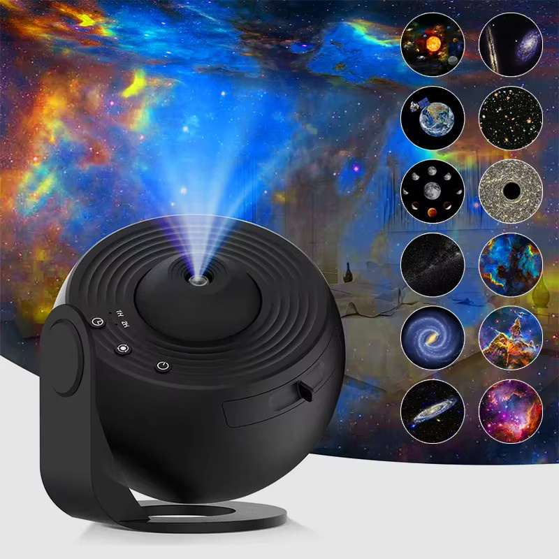 ZDSSY Galaxy Projektor Nachtlicht mit Sternen und Planeten für Kinder Schlafzimmer in Schwarz - Bild 2