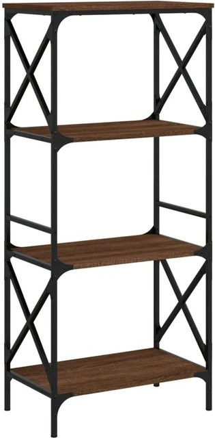vidaXL Bücherregal mit 4 Böden in Braun im Industrial Design, B/T/H: 59 x 35 x 132 cm - Bild 1