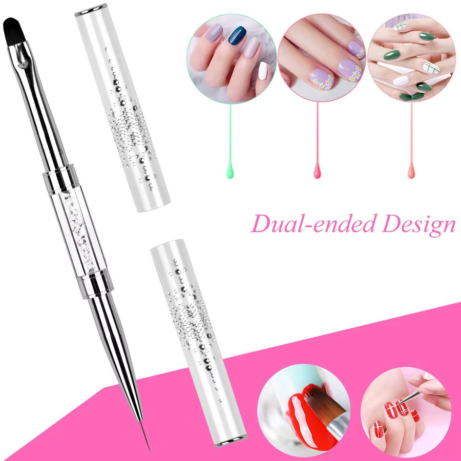 MAFANAILS Pro Dual-Ended Builder Gel Nail Art Pinsel, NO.3 - Bild 2