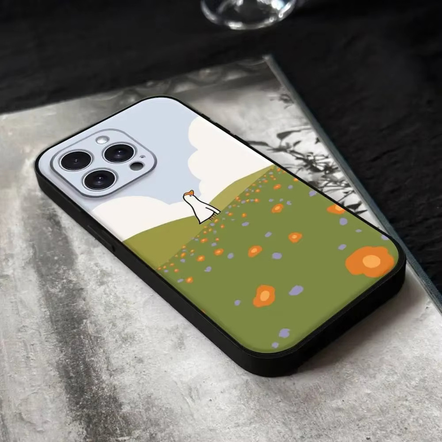 Handyhülle mit Cartoon-Gans-Design für iPhone (verschiedene Modelle), Silikon, Schwarz und Mehrfarbig - Bild 4