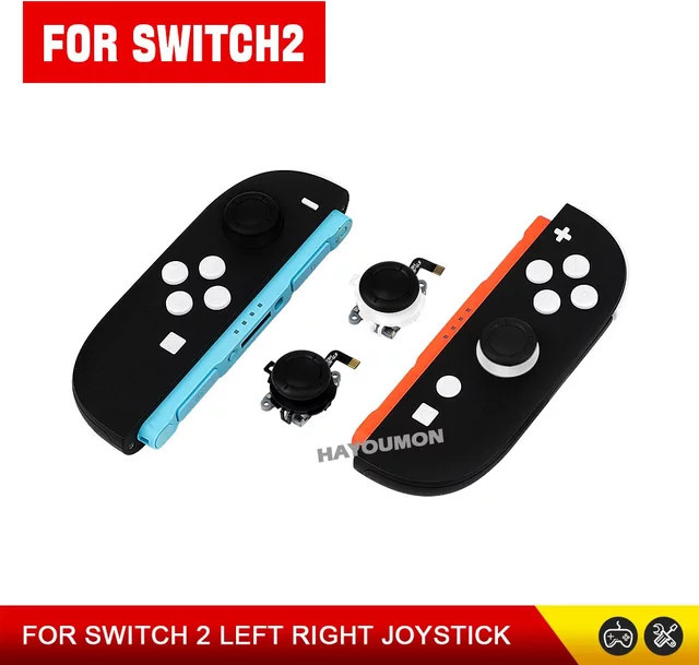 Pogopirate Ersatz-Joystick TMR 3D Analoger Daumenstick für Nintendo Switch in Schwarz und Weiß - Bild 1