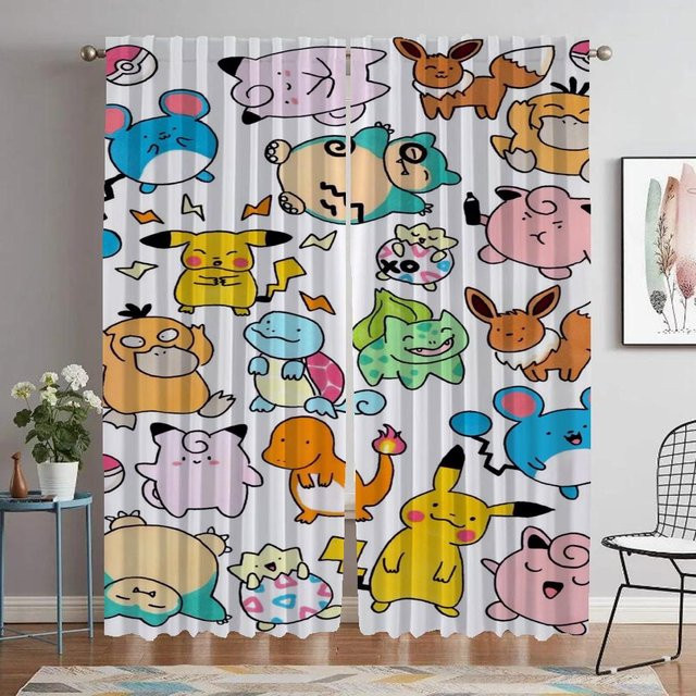 Yiran Furniture Moskitonetz Vorhang aus Polyester, 2 Stück, semi-transparent, B: 60 cm, H: 90 cm - Bild 1