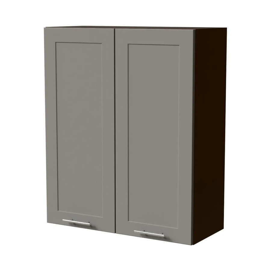 Feldmann-Wohnen Hängeschrank Oslo W4 in Lava und Dust Grey Matt mit Soft-Close-Türen, Breite: 80 cm, Tiefe: 32,5 cm, Höhe: 96 cm - Bild 2