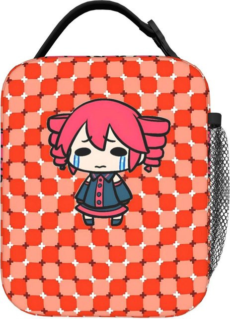 Fancy Style Studio Kasane Teto Anime Brotdose mit Grafikdesign, rote Thermos-Lunchbox für unterwegs - Bild 1