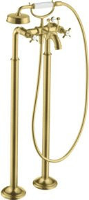 Hansgrohe Axor Montreux Zwei-Griff-Spültischarmatur Bodenmontage in Brushed Brass - Bild 1