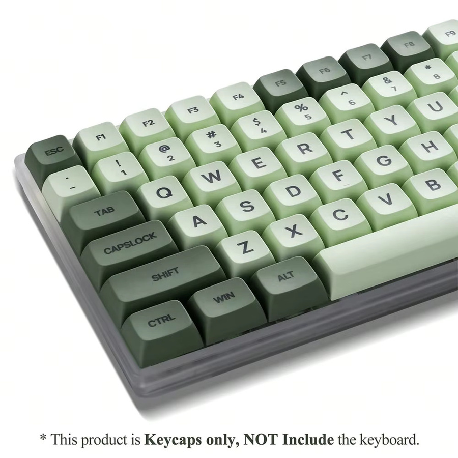 XDA PBT Tastenkappen Set Matcha Grün mit 125 Tasten für mechanische Tastaturen kompatibel mit Cherry, Gateron, Otemu und Kailh - Bild 3