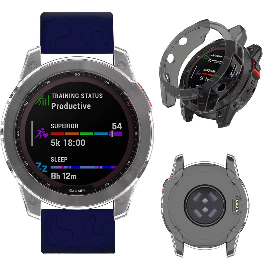 Geekthink Schutzhülle für Garmin Fenix, transparent, TPU, Unisex - Bild 3