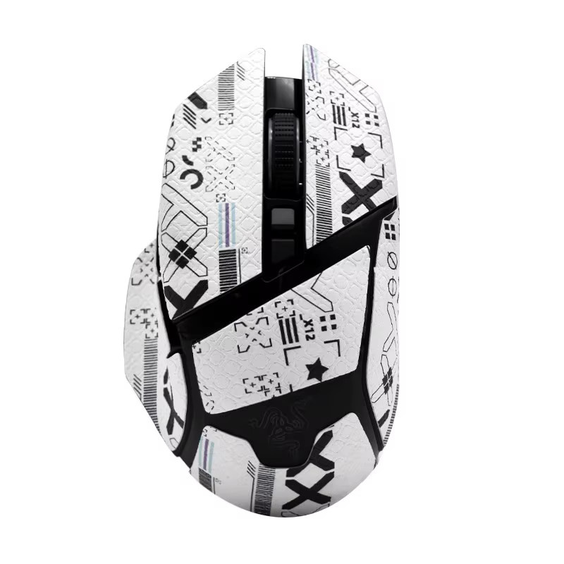 Rutschfestes Grip Tape mit Eidechsenhaut-Design für Razer Basilisk X Hyperspeed, Ultimate und V2 V3, handgemachte Aufkleber zur Schweißabsorption - Bild 1