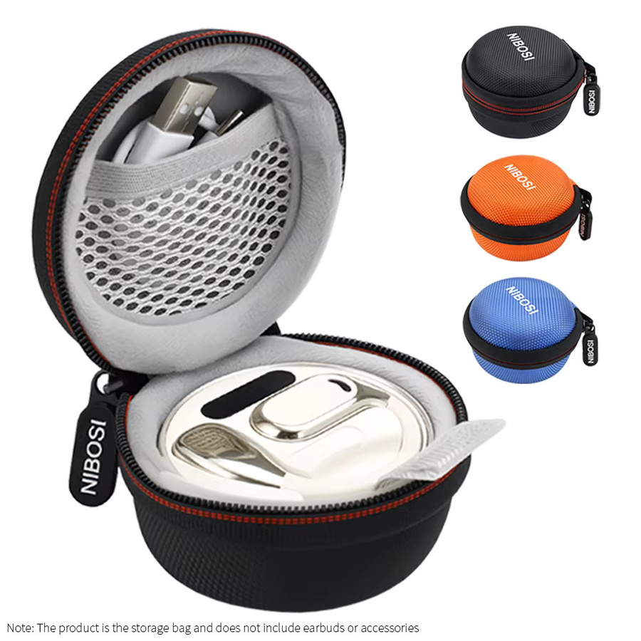 Harte EVA-Aufbewahrungstasche für Soundcore V40i Ohrhörer in Orange - Bild 2