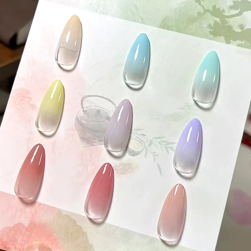 MEET ACROSS Nagel Gel Palette, 9 Farben, Glänzend - Bild 2