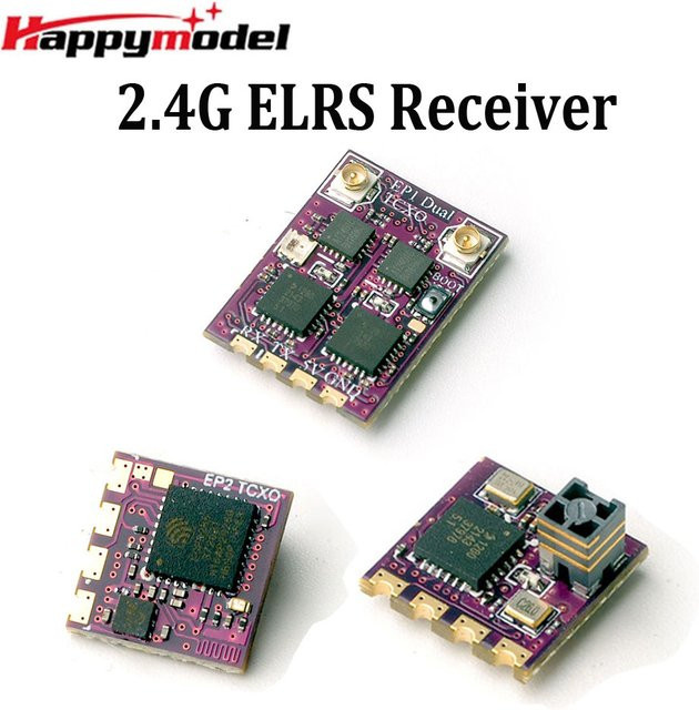 HappyModel 2,4G ELRS EP1 EP2 Dual TCXO True Diversity Empfänger mit RF Amps für RC FPV Freestyle Long Range Drone Quadcopter - Bild 1