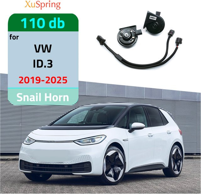 XuSpring Auto Schneckenhorn Hochtöner Zubehör für VW ID.3 2019-2025 in Schwarz - Bild 1