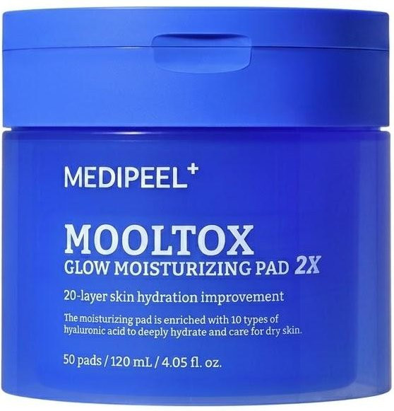 MEDIPEEL Mooltox Glow Toner-Pads, 50 Pads, für trockene Haut - Bild 1