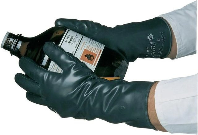 Honeywell Butoject 898 Chemiehandschuhe Schwarz Größe 10 mit EN 388 und EN 374 Kat.III Schutz - Bild 2