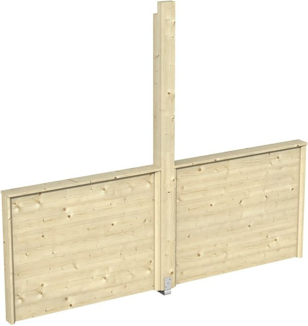 Skan Holz Brüstung Toulouse aus Fichtenholz, braun, B/H: 270 x 106 cm - Bild 1