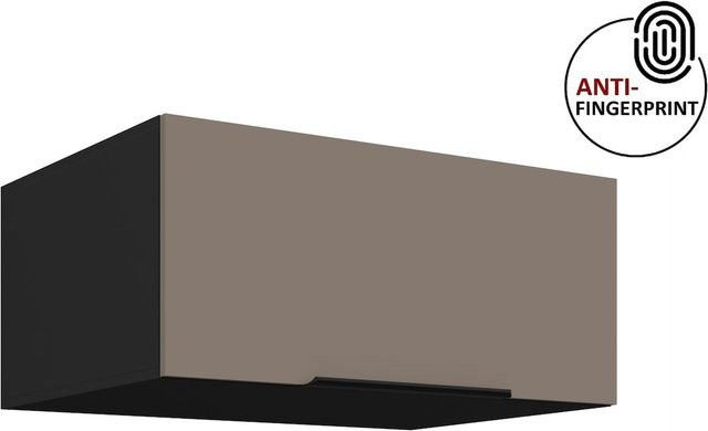 Küchen Aufsatzschrank ARIA in Sandgrau matt mit Anti-Fingerprint-Beschichtung, Breite: 80 cm - Bild 1