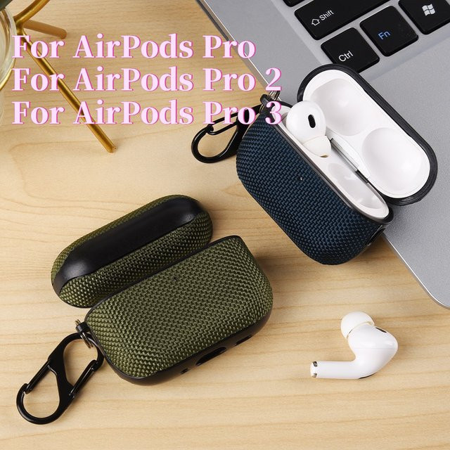 Nylonhülle für Apple AirPods Pro der 2., 3. und 4. Generation inklusive Reinigungsstift - Bild 1