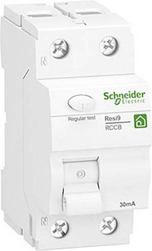 Schneider Electric R9R42225 Fehlerstrom-Schutzschalter RCD 25A 0,03A in Weiß - Bild 1