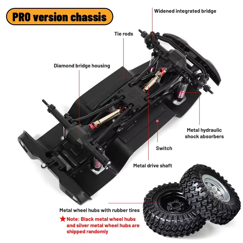 C8801 PRO RC Auto, 1/18, mit Licht, 4WD, elektrisch, ferngesteuert - Bild 6