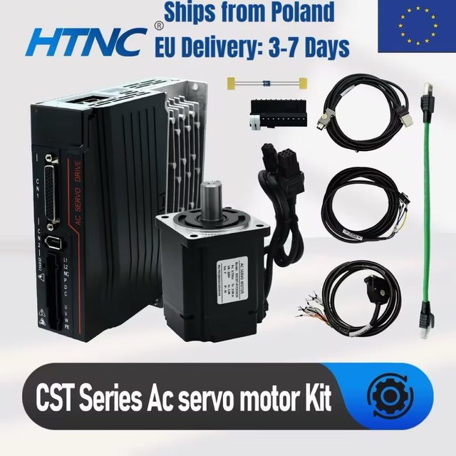 HLTNC Servomotor-Kit Hochgeschwindigkeits-Servomotor 400W 750W 3000RPM Schwarz mit RS485 Modbus und 0-10V Analogsteuerung - Bild 1