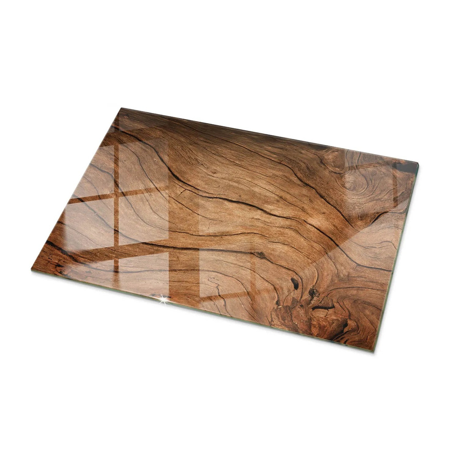 Tulup Tischplatte aus Glas in Braun, Rechteckig, B: 100 cm, T: 70 cm - Bild 2