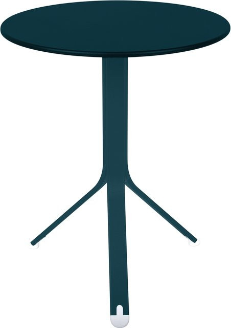 Fermob Rest O Tisch Rund in Blau aus Aluminium für Garten und Outdoor - Bild 1
