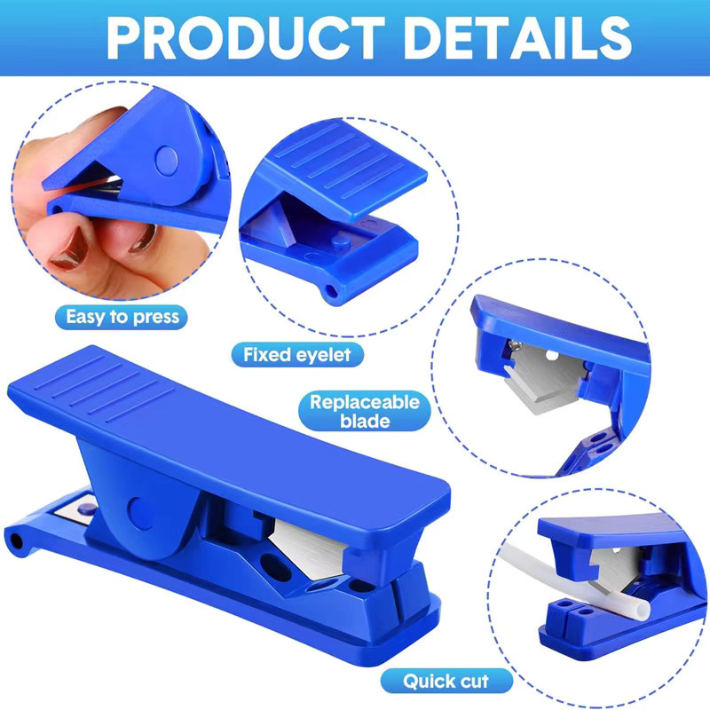 ZWICKE PTFE-Kunststoff-Schlauchschneider in Blau für präzises Schneiden von Nylon, PVC und PU-Schläuchen sowie Rohren - Bild 2