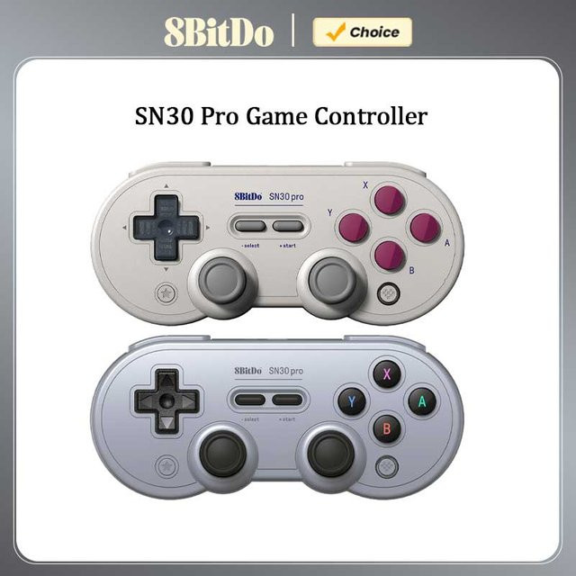 8Bitdo Wireless SN30 Pro Bluetooth Gamepad in Grau für Nintendo Switch, PC, Mobile und weitere Geräte - Bild 1