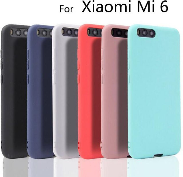 Xiaomi Mi 6 Silikon TPU Softcase Matte Süßigkeiten Design in Schwarz - Bild 1
