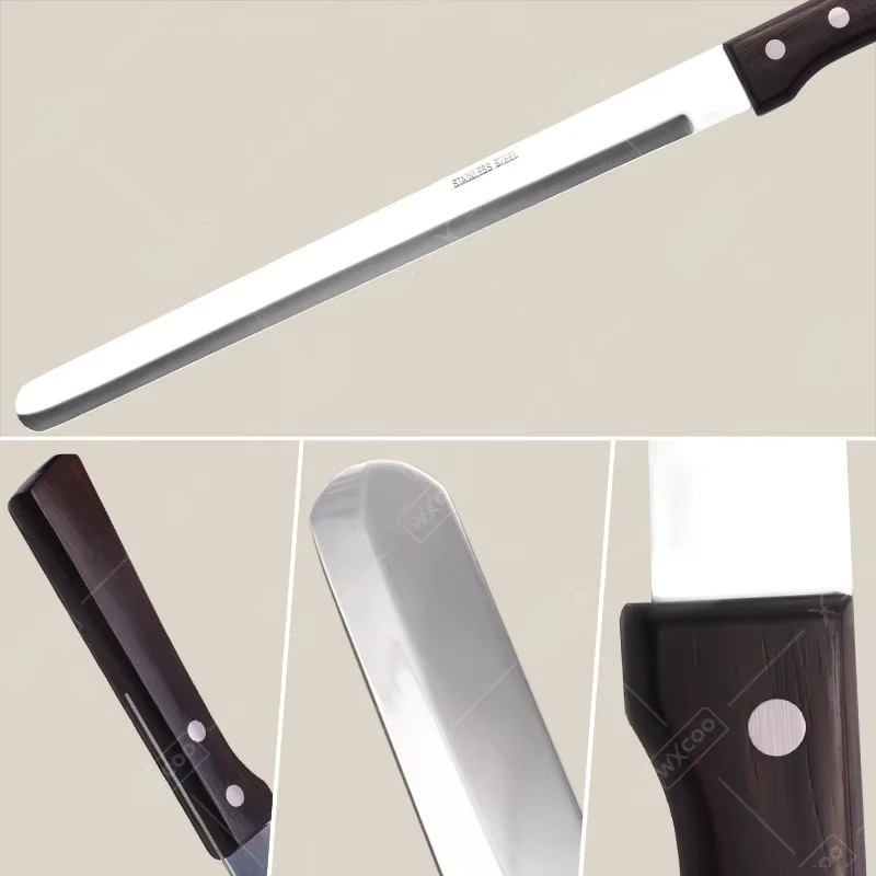 WXCOO Schinkenmesser aus Edelstahl in Silber als vielseitiges Fleischschneidemesser und Ausbeinmesser - Bild 2