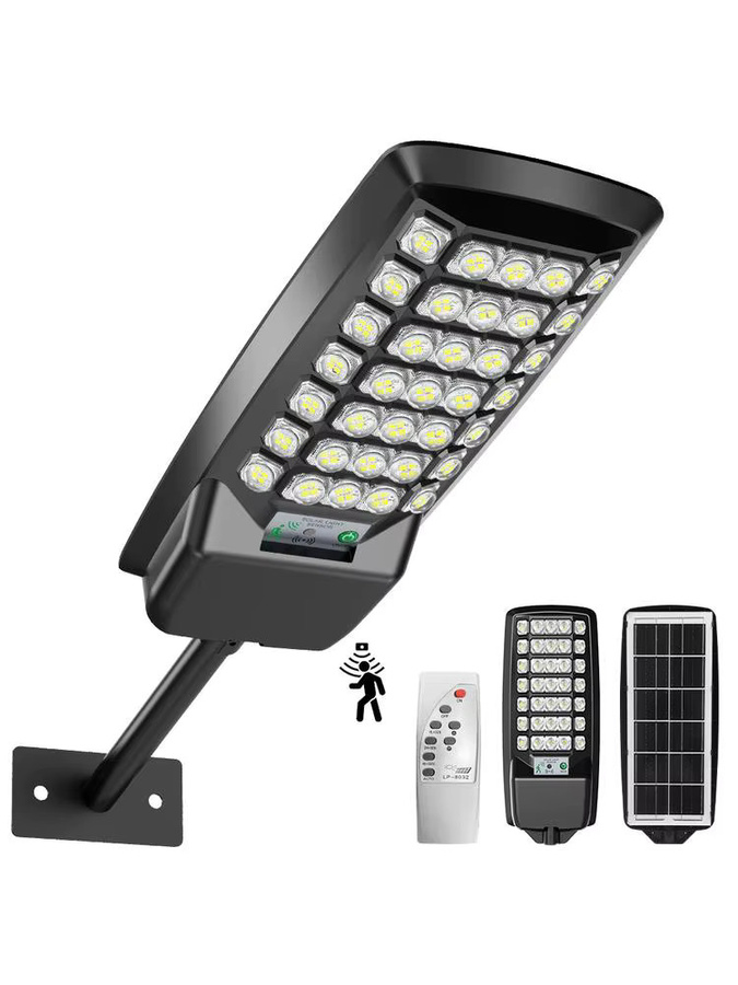 UMEXUS Solar-Flutlicht mit 140 LEDs und Bewegungssensor, wasserdichte Solarleuchte für den Garten in Schwarz - Bild 7