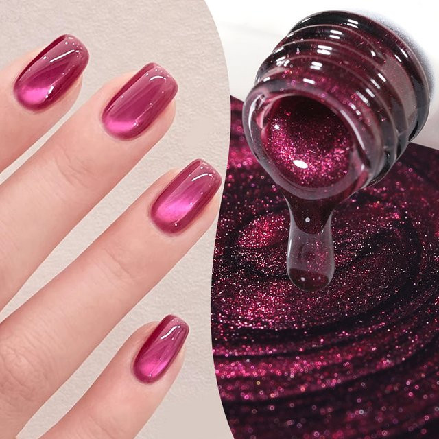 BORN PRETTY Nagellack, Granatapfelrot Mokka-Rose, 10 ml, glänzend - Bild 1