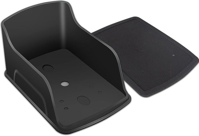 5YOA Wasserdichter Regenschutz aus Kunststoff für Zugangskontrolle, Tastatur und Controller in Schwarz, B/T/H: 15,0 x 10,5 x 8,0 cm - Bild 1