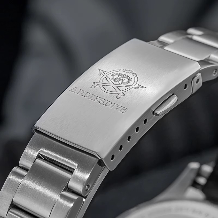 ADDIESDIVE Herrenuhr, Automatik, Edelstahl, Saphirglas, 20 ATM, Schwarz - Bild 5
