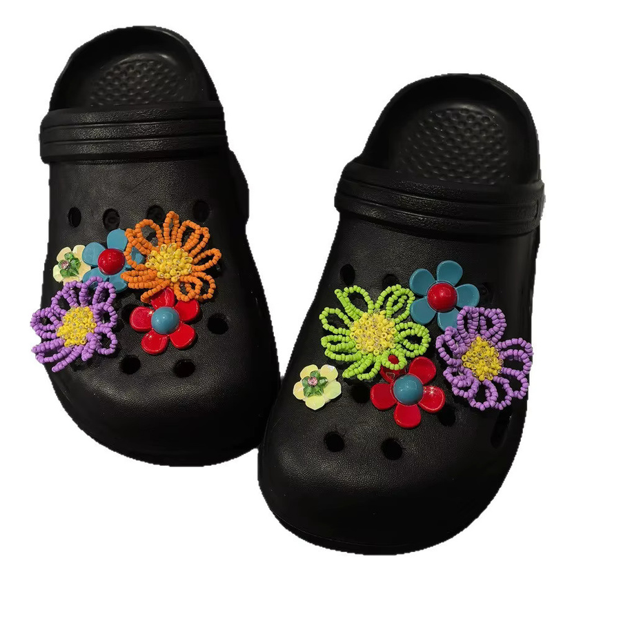 SMATLELF Perlen-Sonnenblumen-Schuh-Charms, Ballettschuh-Blumen-Set - Bild 3